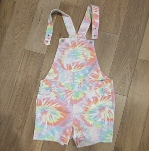 THE CHILDREN'S PLACE | NWT Tie-Dye Pastel Short Overalls